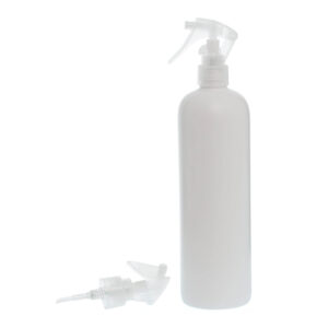 Botella 500ml blanca Spray trigger Natural