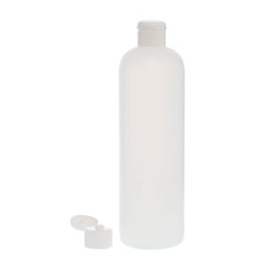 Botella 500ml natural Tapón Bisagra Blanco